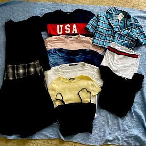 Brandy Melville Lot of Tops & Skirts One Size